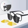 1set Creative Magnetic Clip Fashion Sunglasses Portable Fashion Glasses Lenses Trend Men Women Clip On Eyeglasses