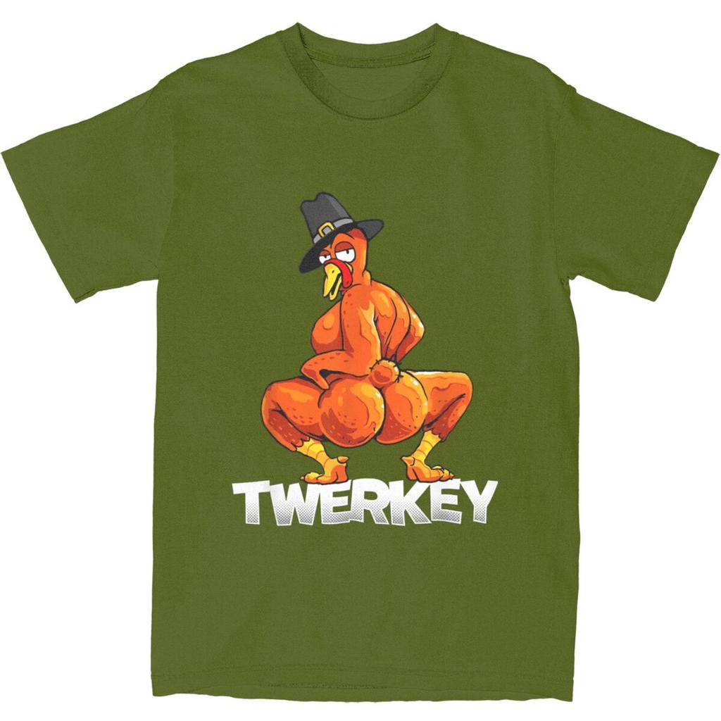 Twerkey Тверкающая Индейка Пилигрим Футболка Лето День Благодарения Тверк Индейка Футболки Хлопковая Футболка Для Мужчин С Короткими Рукавами Топы