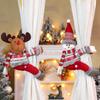 Christmas Curtain Buckle Christmas Home Decorations Santa Claus Snowman Window Ornament Decor Supplies Festival Kids Gifts