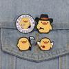Cute Yellow Duck Enamel Pins Creative Cartoon Animal Lapel Brooch Badge Backpack Clothing Hat Accessories For Kids Gift