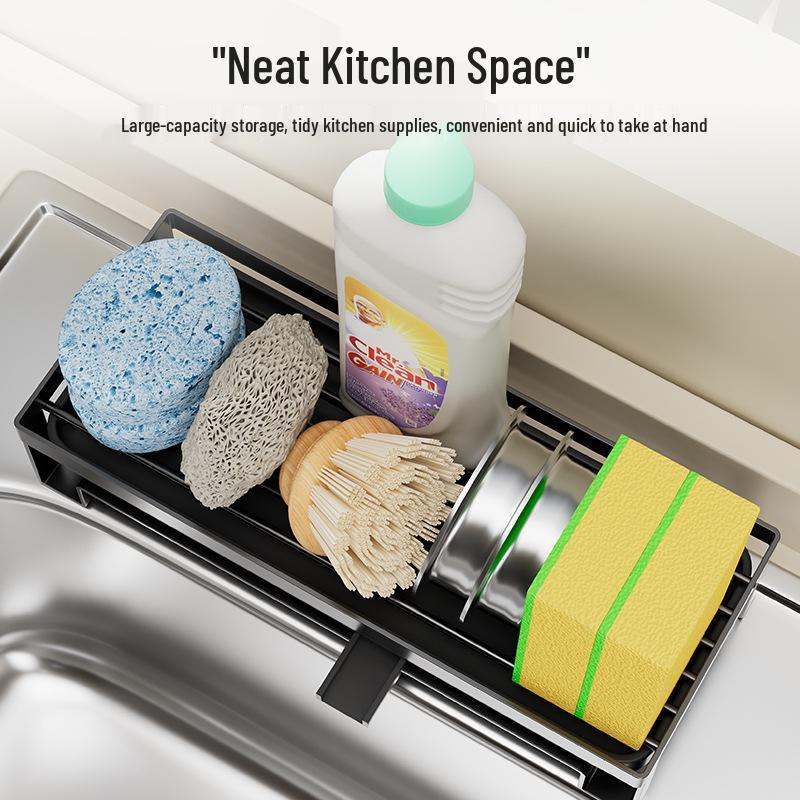 Многофункциональная подставка-держатель для губки и тряпки из нержавеющей стали