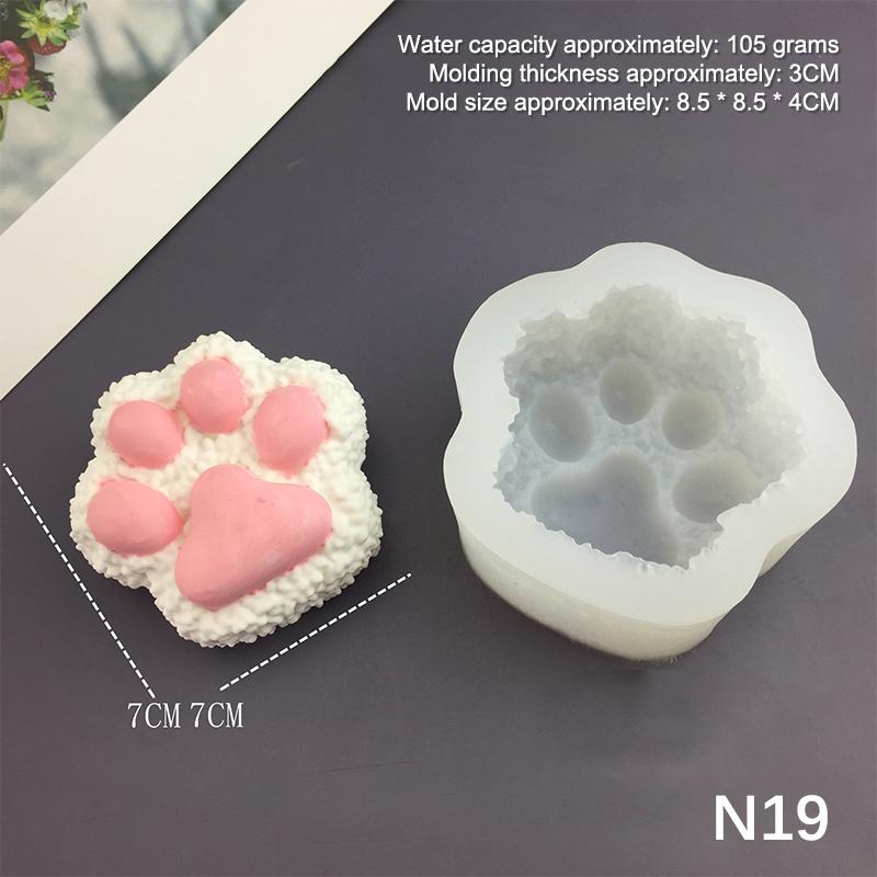 1pc For Baking Egg Bites Muffin Top Pan Chocolate Cake Pie Bakeware Tools Candle Molds Cartoon Animal Bunny Kitten Silicone Mold