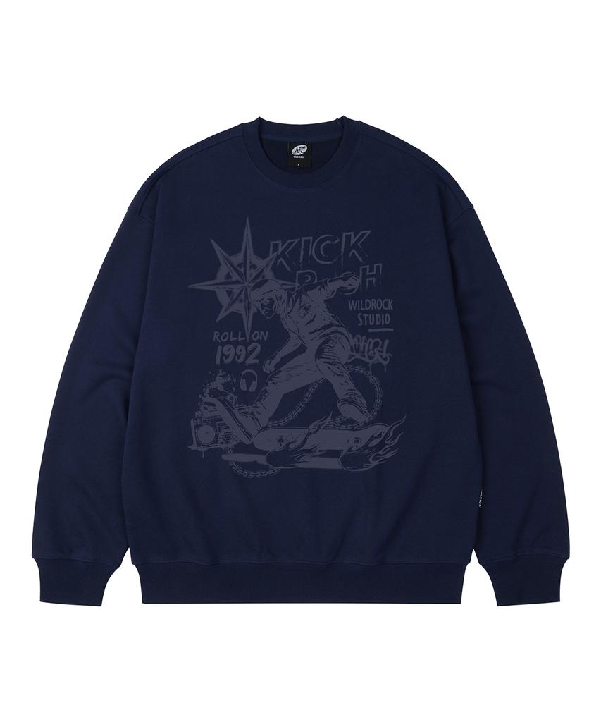 WILDROCK Kick Push Oversized Sweatshirt_9 Col (B Type)