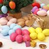 1 Set Festive Reusable Drawing Anti-break Painting Plastic Easter Eggs Favors Children