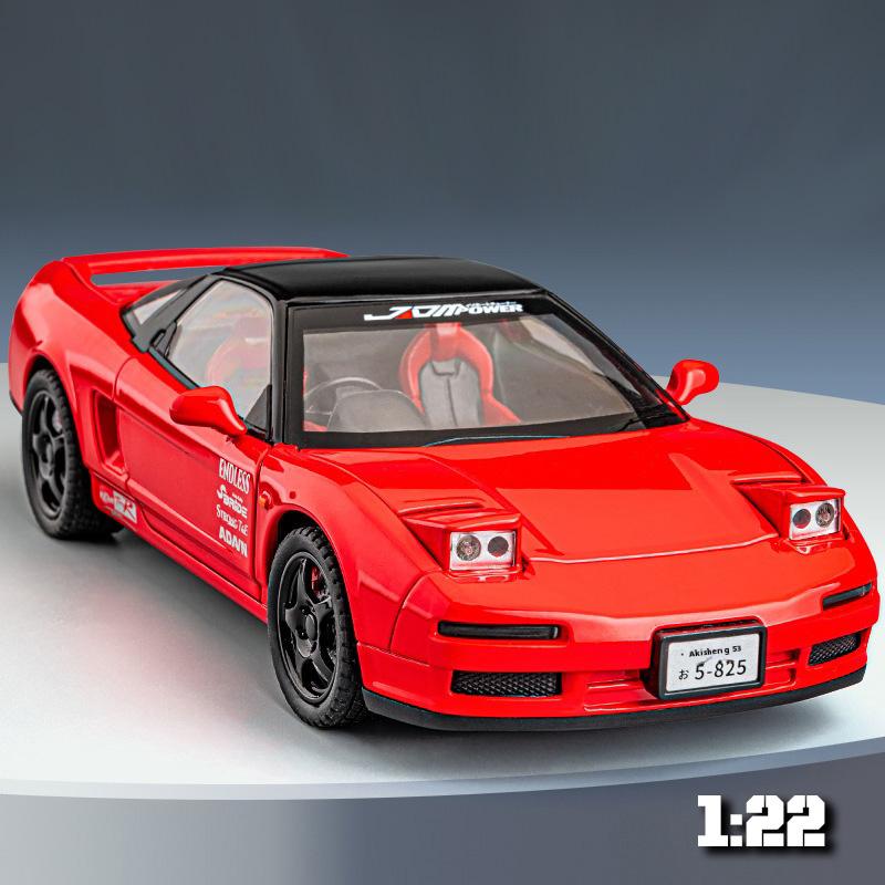 1/22 Honda Cool NA1 Сплав Модель, Крутой Звук и Свет, Изысканные Настольные Украшения, Лучшая Коллекция для Любителей Моделей Автомобилей
