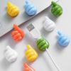 10 шт. Разноцветные силиконовые настенные крючки-большие пальцы с сильной адгезией, зажим для кабеля, устойчивые к ржавчине