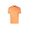 Polo SS23 Logo Gradient Embroidery Vertical Button Short Sleeve Polo Shirt Men Polo Shirts Orange 710890779-002