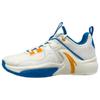 Swoosh 1.0 Износостойкие Нескользящие Низкие Баскетбольные Кроссовки для Мужчин Бело-Сине-Желтые Кроссовки 112211616S-3