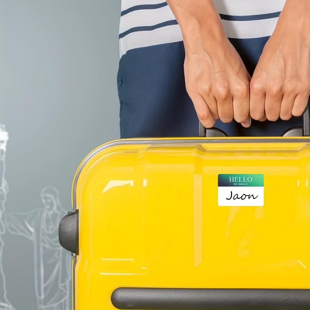 10 листов 180 шт. Самоклеящиеся именные бирки Красочные наклейки для именных бирок 3*2 дюйма Табличка с именем Встреча