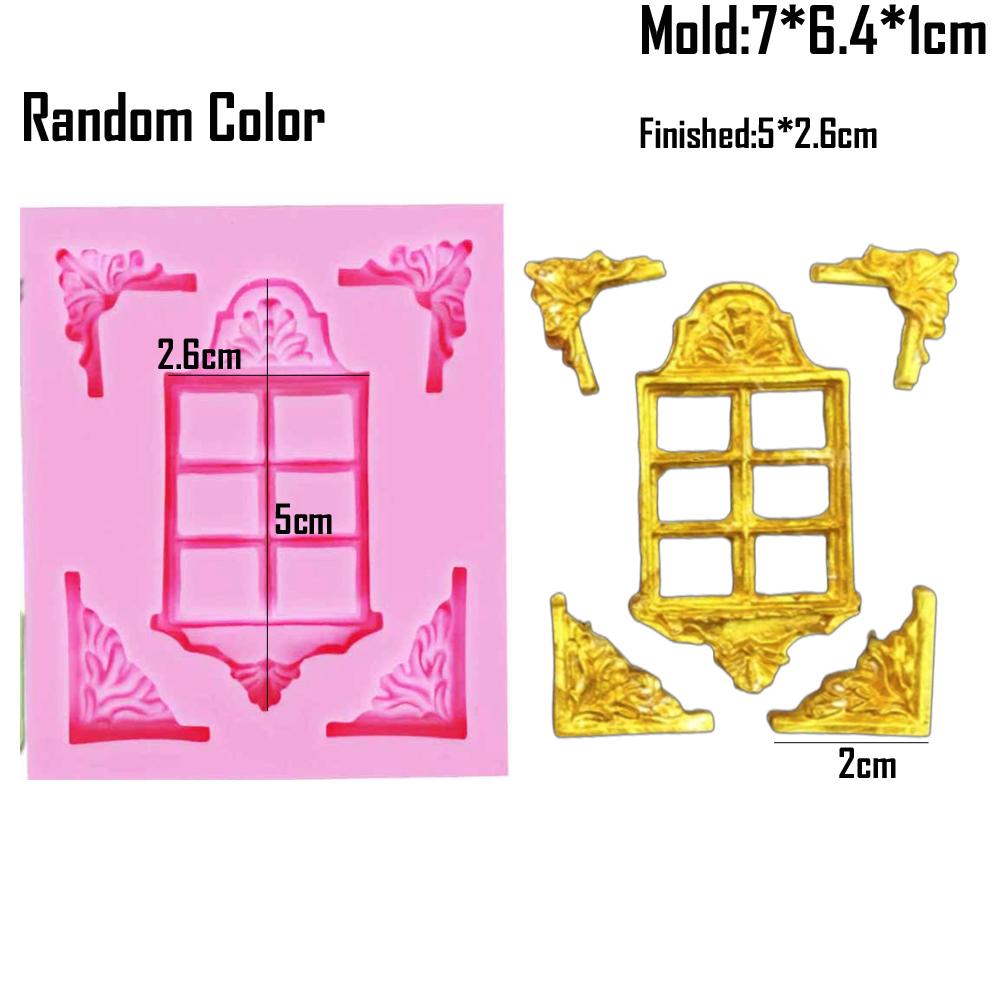 Виды силиконовых форм для дверей, окон, рамок, помадки, тортов, выпечки, рождественских конфет, шоколада, мастики M835