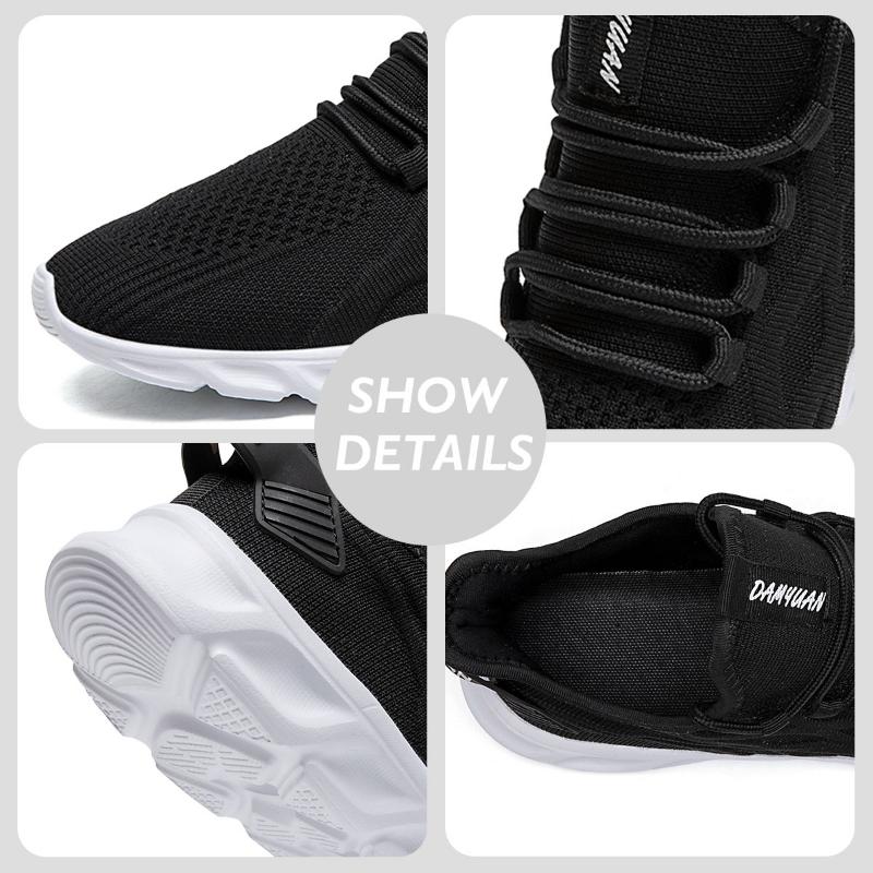 Fashion Fujeak Plus Size 40-46 Casual Sneakers Lightweight Running Shoes for Men Non-slip Footwear Breathable Trendy Comfort Soft Flats