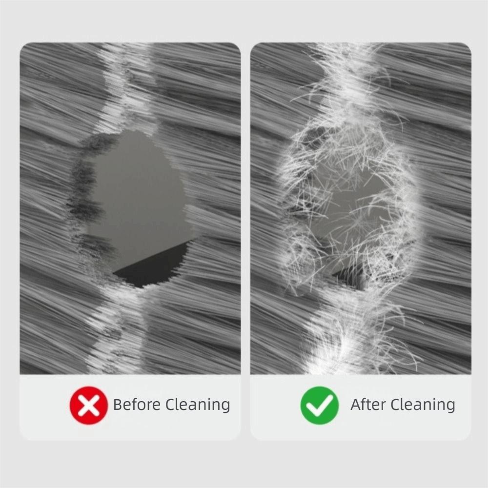 Professional Cat Floating Hair Door Self-adhesive Litter Box Door Brush For Litter Box