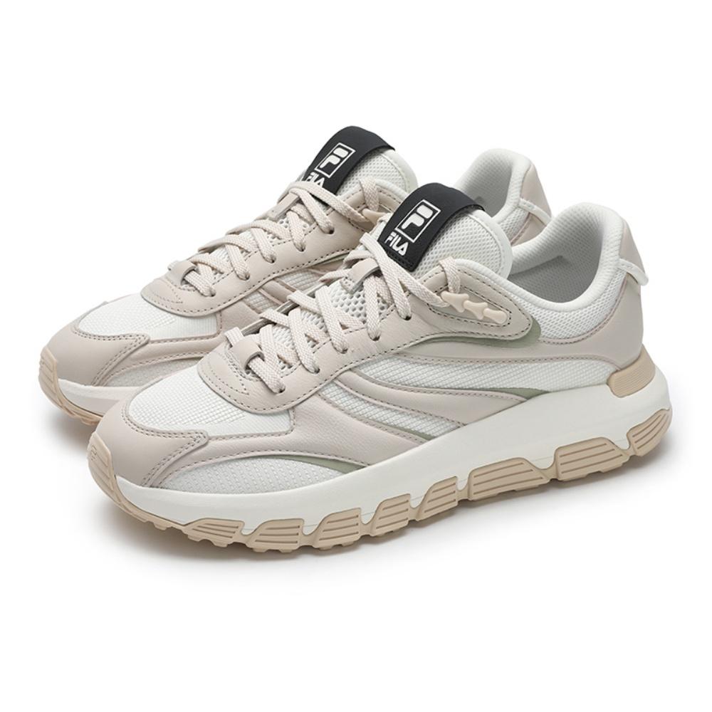 Fila Vanguard Series Лента Значок Модный Тренд Повседневные Универсальные Низкие Кроссовки Женские кроссовки Кремово-Коричневый F12W523107FGW