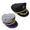 New Decorative White Hat Adult Unisex Event Party Fancy Dress Supplies Skipper Sailors Captain Cap
