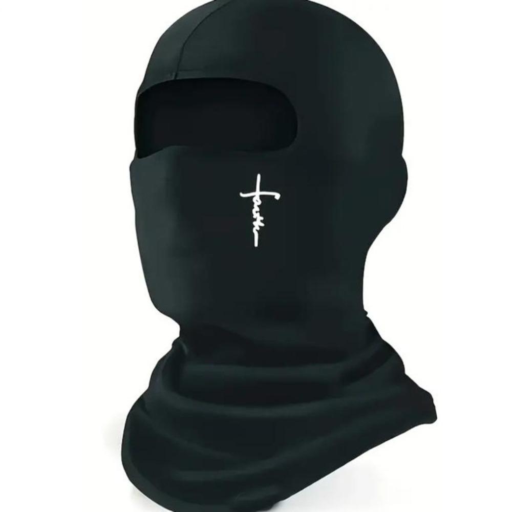 Polyester Full Face Ski Mask Cross Breathable Cycling Balaclava  Hiking Running Skiing