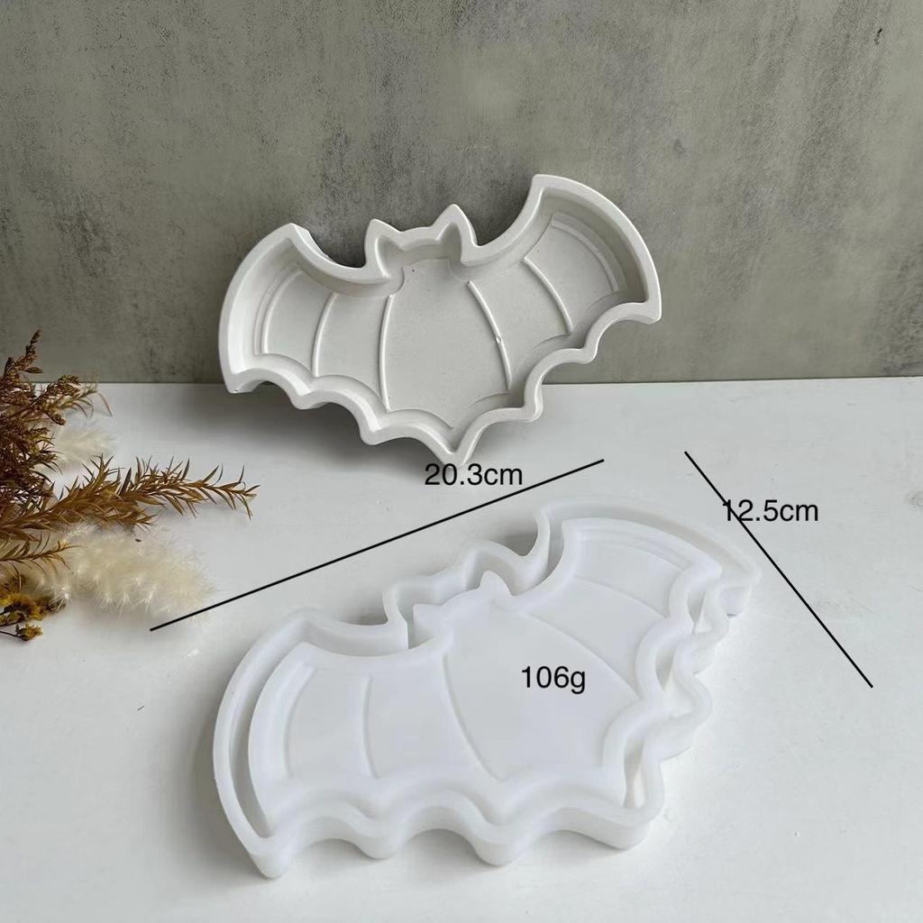 Милый Хэллоуин Гроб Тыква Жуткий Летучая мышь Поднос Силиконовая Форма Праздничный Поднос Гипсовая Форма Смолы Капельницы Формы