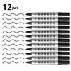 6/12/24 шт. Перманентные маркеры на масляной основе - Быстросохнущие, Водонепроницаемые, Круглый наконечник