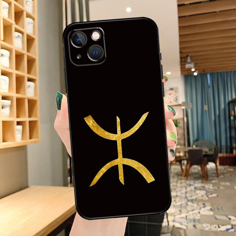 Amazigh Flag Phone Case For iPhone 11 12 13 14 15 16 Pro Max mini Back Cover For iPhone XR X XS Max Plus