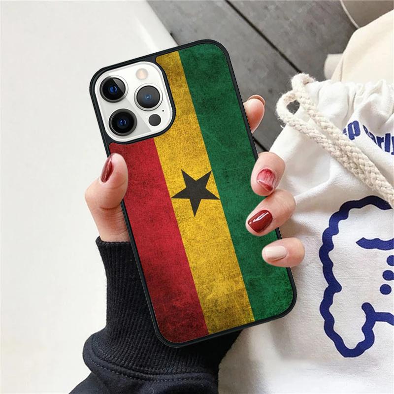 Ghana Flag Phone Case For iPhone 17 Air 15 16 Cover 11 13 14 Pro Max 12 Plus Max Fundas