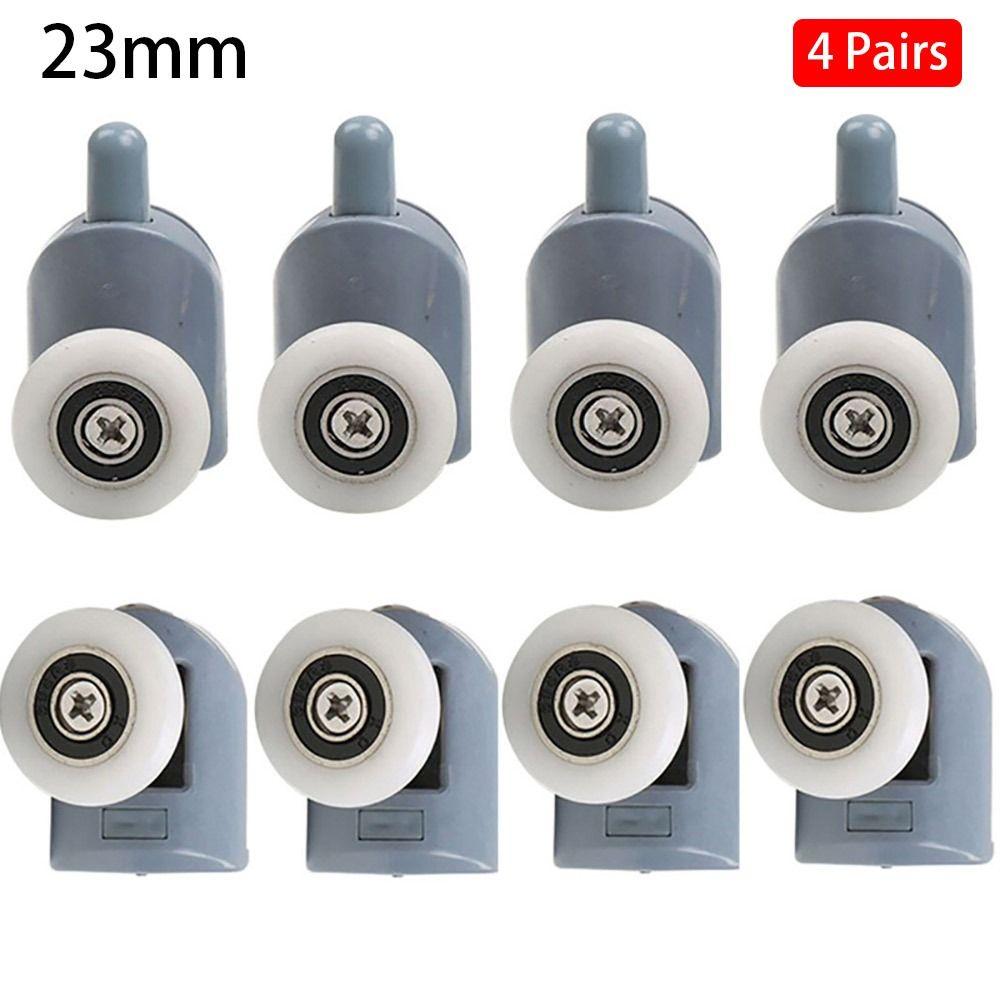 4Pairs Fastener Hardware Shower Door Roller 23mm 25mm Sliding Door Pulley Durable Runner Wheels