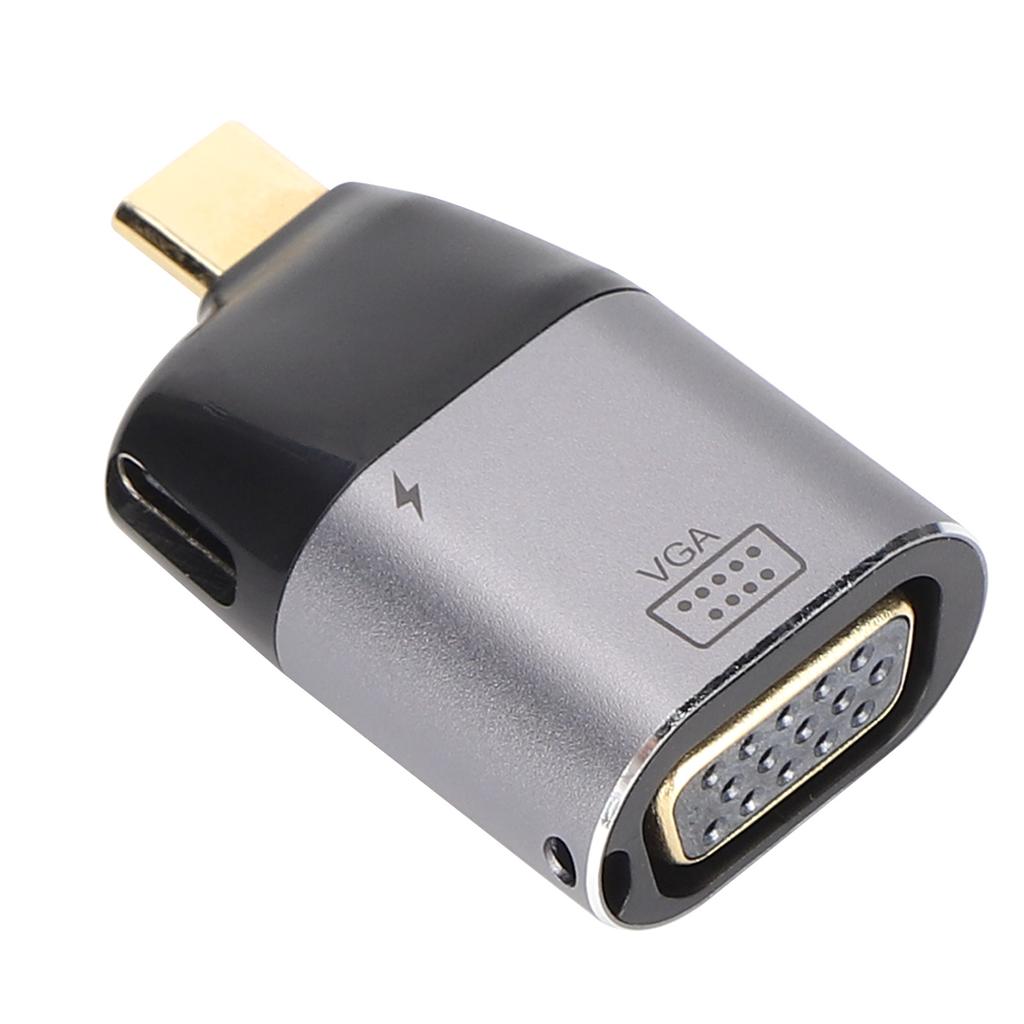 Адаптер Type-C (папа) на VGA (мама) Портативный адаптер Type-C на VGA Совместим с Windows, Android, OS X