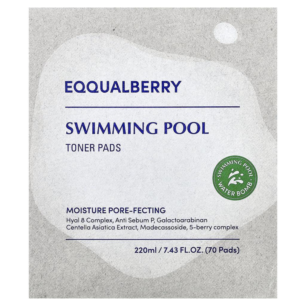 Eqqualberry Тонер-пэды для бассейна 220 мл (70 пэдов) / Успокаивающий, Увлажняющий, Питательный, Корейская косметика, K-beauty