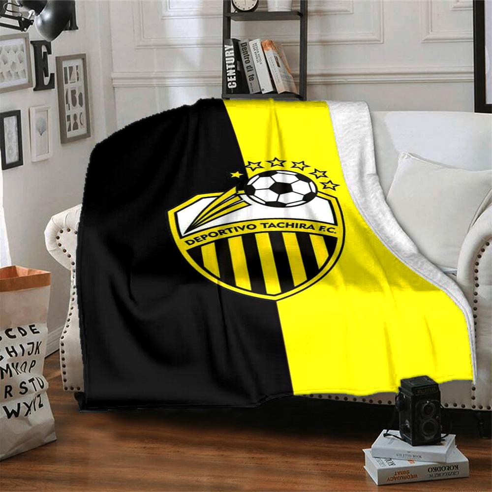 Deportivo Chicara FC Print Flannel Blanket High Quality Warm Comfortable Cover for All Seasons Perfect for Gifts Home Decor