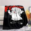 Casper Print Flannel Blanket, High quality Comfortable for All Seasons, Home Decor, Warmth and Comfort, Perfect for Christmas Gifts