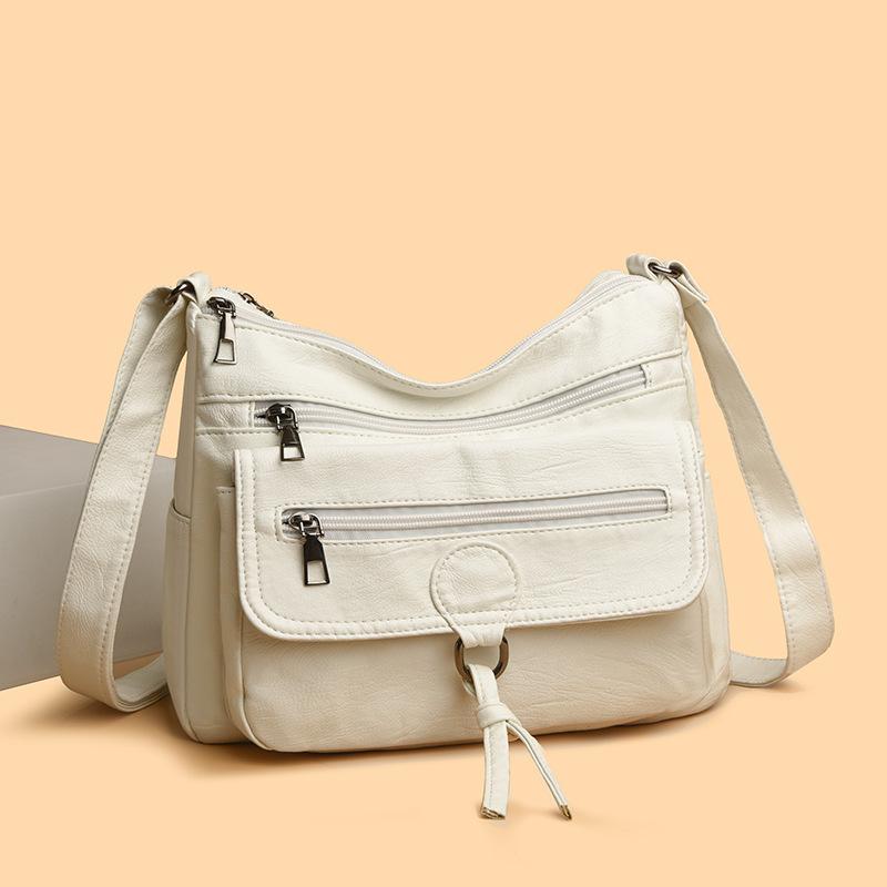 Новая осенне-зимняя женская сумка-мессенджер простой ретро-стиль большой вместимости с несколькими отделениями, маленькая квадратная, на одно плечо, модная, повседневная