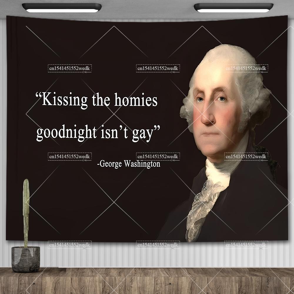 Флаг вождя Ганди Цитата Баннер Настенный декор Гобелен Дом-ловушка Ганди Мем Гобелен Эстетические коврики для йоги Украшение спальни