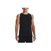 Under Armour Однотонный жилет без рукавов с круглым вырезом для мужчин, черный 1378990-001