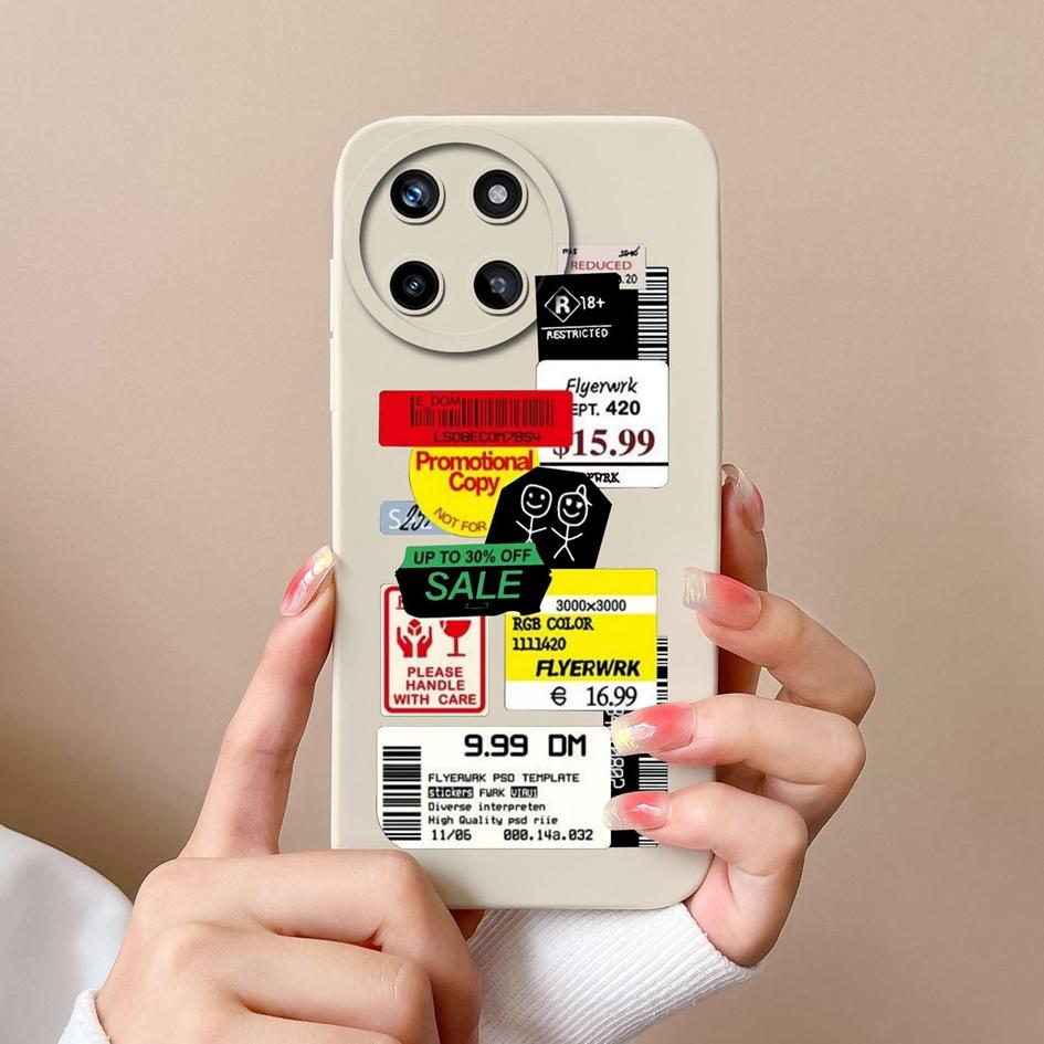 Чехол для OPPO Realme Narzo 20 30 50 Pro U1 V15 V20 V25 V30, модные этикетки, жидкий мягкий силиконовый защитный матовый мобильный чехол для бампера Realme