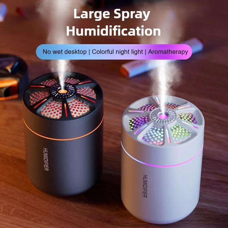 180ML USB Mini Air Humidifier Aroma Essential Oil Diffuser for Home Car Ultrasonic Mute Mist Maker Diffuser with LED Color Lamp