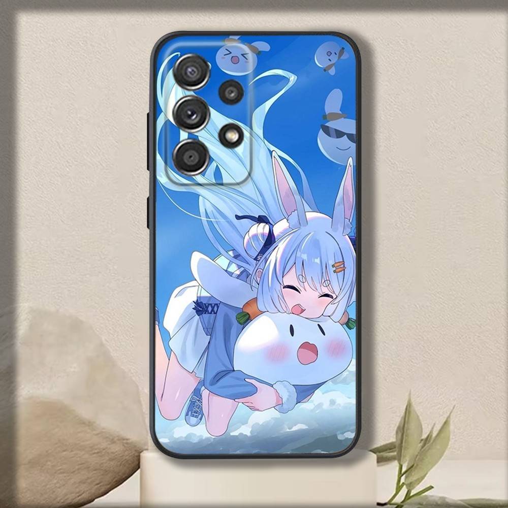 U-Usada Anime P-Pekoras Phone Case For Samsung S 25,24,23,22,30,21,10,9,Ultra,Plus,Lite,FE,4,5 G Soft Black Case
