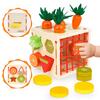 Montessori Educational Toys for Boys and Girls, Wooden Toys with Matching Shapes, Birthday Presents, Rankings, Early Development, Fingertip Training,