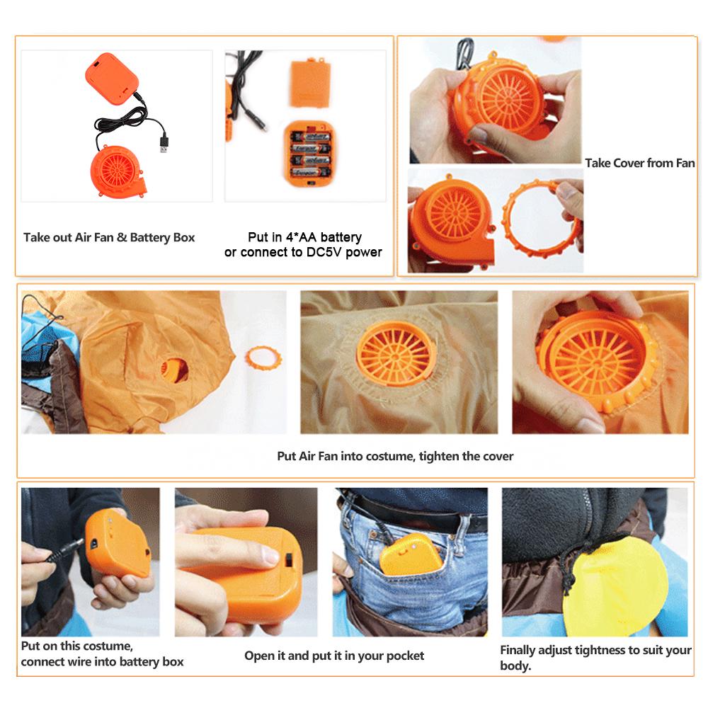 Adults Pumpkin Inflatable Costume Prop Blow Up Inflatable Fancy Dress for Halloween Carnival Cosplay Party Stage Performance