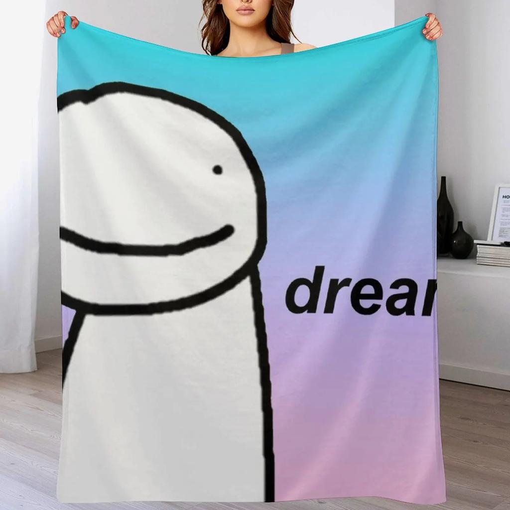 New Dream Colorful Throw Blanket Stylish Decor Blanket Gift for Friends Roommate
