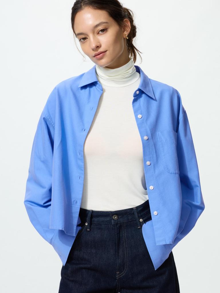 Uniqlo Футболка с высоким воротом HeaTTech Ultra LighT с длинным рукавом 