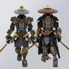 Креативные Строительные Блоки Воин в Меха-Броне MOC Модель Робота Самурая Ронина DIY Детская Головоломка Сборные Игрушки Подарок Мальчику на День Рождения