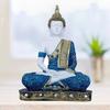 Статуя сидящего Будды из полирезины, экспонат для домашнего декора, украшения, подарка, подарочных товаров 1 фото (ЧЕРНЫЙ розовый), религиозный
