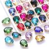 Fasion Glass Rhinestone Claw Various Colors Mix Water Drop Tear Drop Sew On Rhinestone Beads Wedding Dress Diy Clothing Accessories Applique Sewing On
