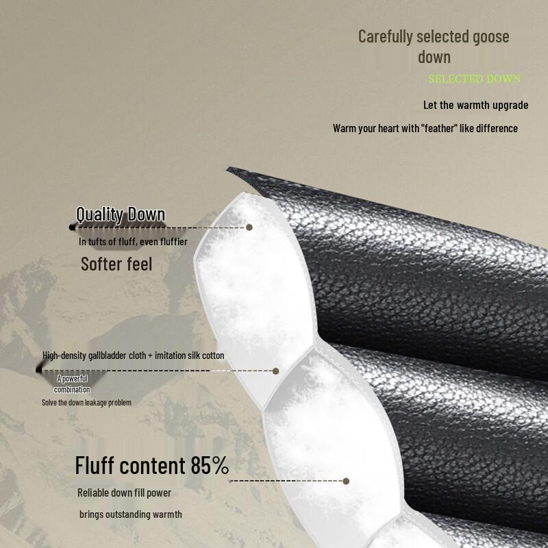 Futin Men's Winter Top-Grain Cowhide Leather Jacket with Mink Fur Collar