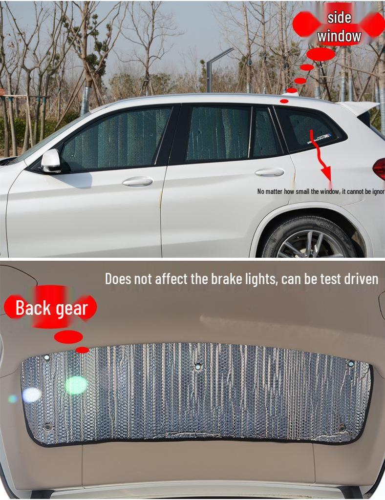 Lynk&Co Sunshade Set: 01 Panoramic Sunroof, 02 Front Windshield, 03 Sunshade Curtain