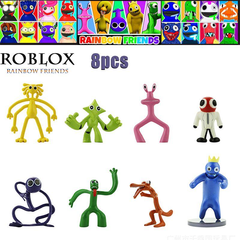 Высококачественные ПВХ Фигурки Roblox 8шт Набор Игрушек Rainbow Friends Для Детей