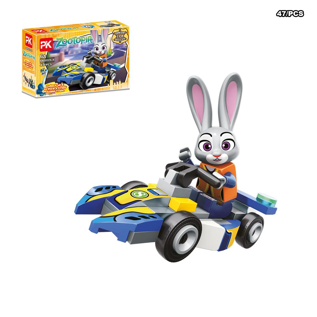 Зверополис 2 Набор Строительных Блоков Серия Джуди Кролик Ник Лис Аниме Фигурка Кирпичик для Детей Рождество День Рождения Игрушки Подарки Сюрприз-Бокс