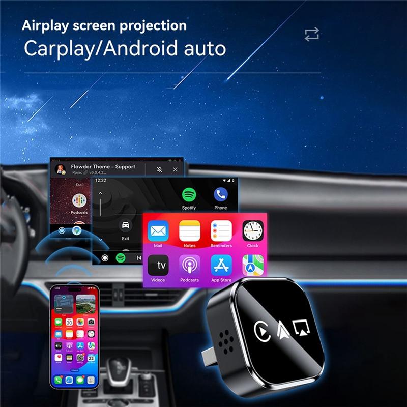 DIGIT-Airplay Carplay Android Auto Беспроводной 3-в-1 USB-адаптер-ключ Plug and Play Проводной Carplay на Беспроводной