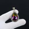 Драгоценный камень Аметрин, подвеска из стерлингового серебра 925 пробы ручной работы, дизайнерская подвеска, подвеска из драгоценного камня Аметрин для подарков
