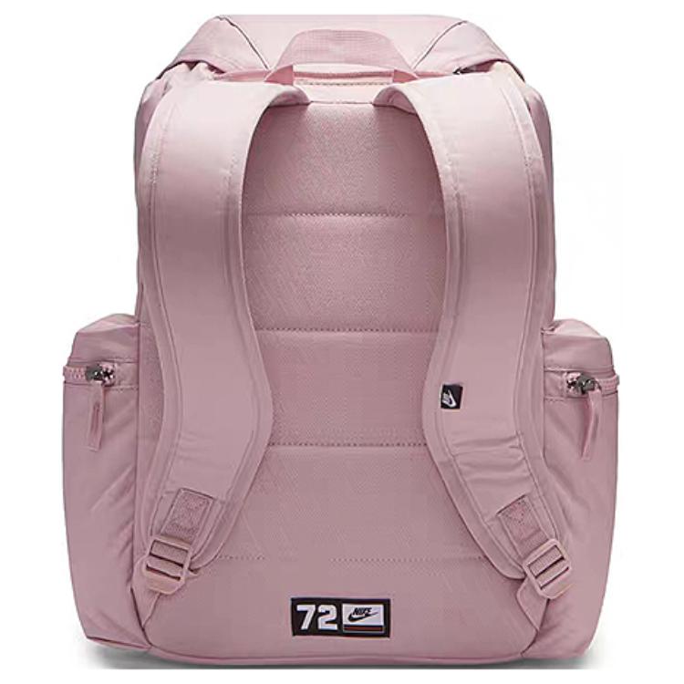 Nike Heritage Polyester Backpack Regular Unisex Pink Lightweight Casual BA6150-516