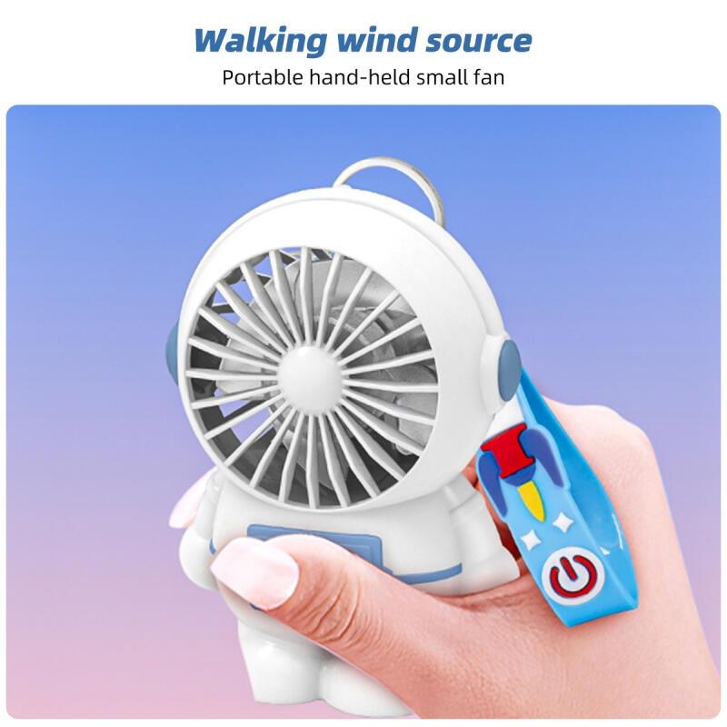 HdoorLink Новый астронавт мини USB зарядка небольшой вентилятор космонавт портативный ручной вентилятор дорожный вентилятор