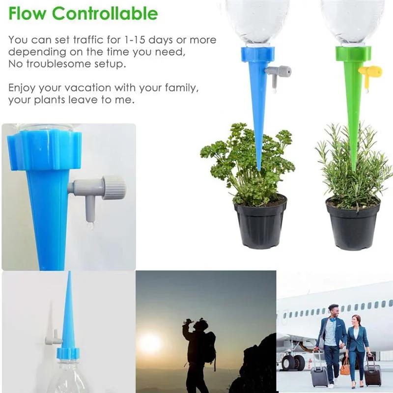 Automatic Drip Irrigation System Self Watering Spike for Flower Plants Greenhouse Garden Adjustable Auto Water Dripper Device